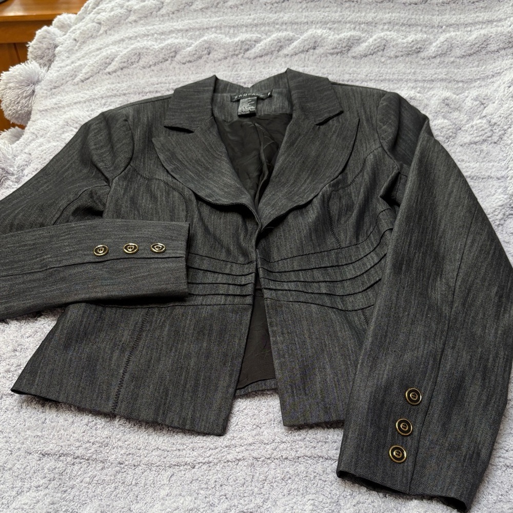 Zara Charcoal Gray Women's Blazer